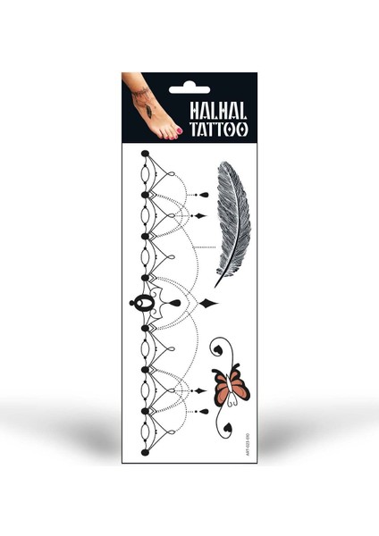 Halhal Geçici Tattoo -10, Bilek Tattoo, Ayak Tattoo, Geçici Dövme modelleri