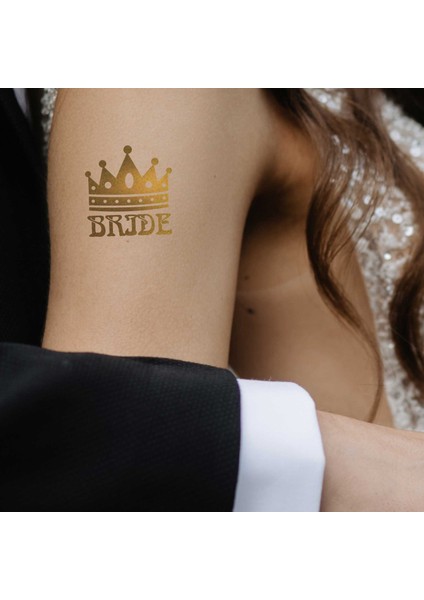 Artikel Team Bride Tattoo Gold - Gelin Takımı Set Geçici Dövme 20 Adet fırsatları