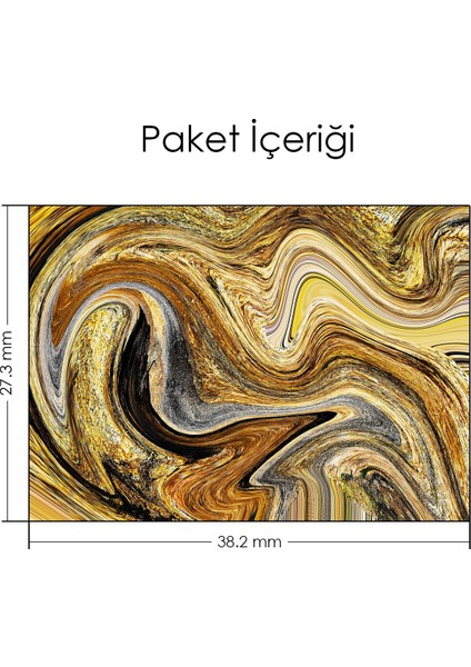 Artikel Sarı Altın Ebruli Notebook Sticker indirimleri