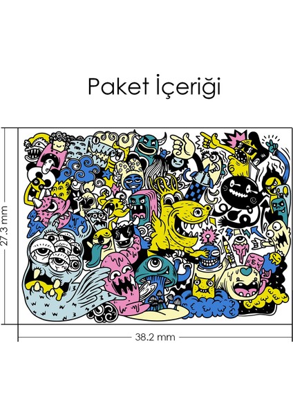 Artikel Doodle-6 Notebook Sticker modelleri