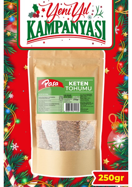 Keten Tohumu 250 gr – Yüksek Lifli ve Omega- 3 Kaynağı