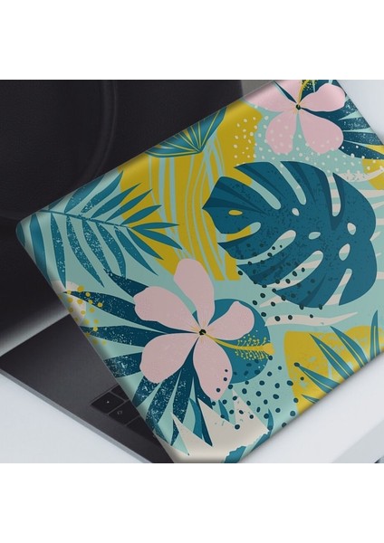 Artikel Portakallı Tropikal Memphis Desen Notebook Sticker