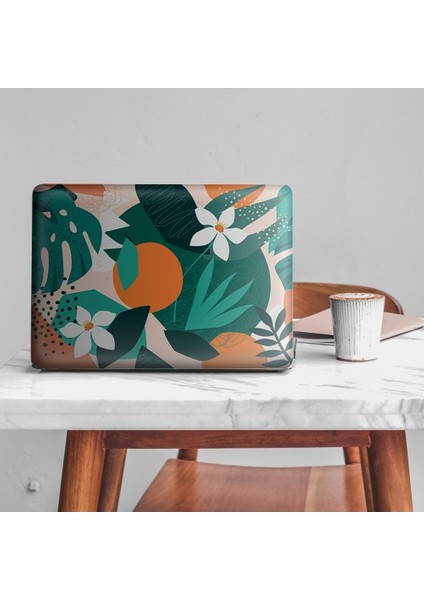 Artikel Portakallı Tropikal Memphis Desen Notebook Sticker modelleri