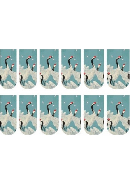 Mavi Kuğu Desen Tırnak Dövmesi