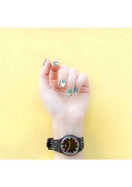 Mavi Kuğu Desen Tırnak Dövmesi fiyatları