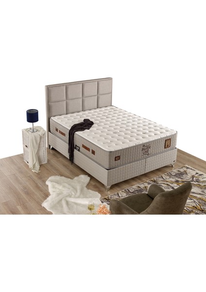 Sılver Lıne Set Tek Kişilik Yatak Seti 90 x 190 Başlık + Sandıklı Baza+ Ortopedik Yatak fiyatları