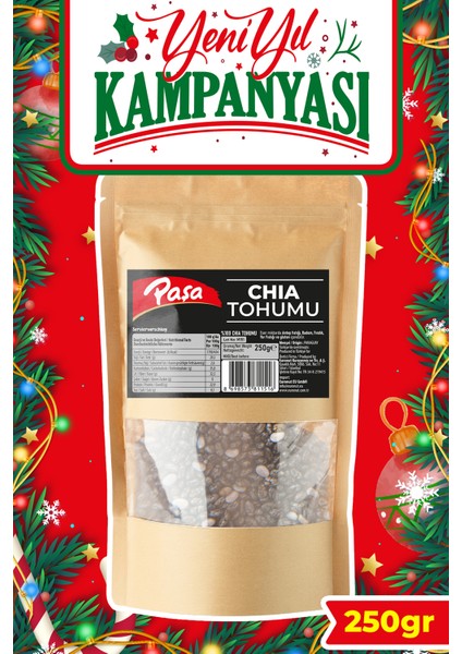 Chia Tohumu 250 gr – Yüksek Lifli ve Omega-3 Kaynağı