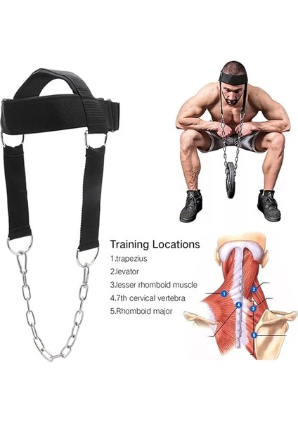 Baş Boyun Geliştirici Ağırlık Kayışı - Baş Boyun Ense Egzersiz Ağırlık Kemeri Fitness Kayış Kemer modelleri