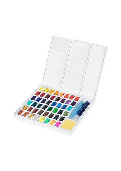 Creative Studio Tablet Suluboya Seti, 48 Renk, Su Bazlı Pigment, Karıştırma Paleti ve Aksesuarlar Ile, Taşınabilir Sanatsal Set fiyatları