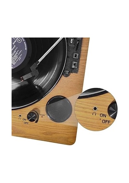 MTX-256 Nostaljik Pikap Plak Çalar (Şarjlı Bluetooth Aux Hoparlörlü 3 Devir) Iğne Dahil modelleri