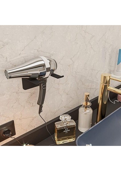 Saç Kurutma Makinesi Tutucu, Saç Kurutma Makinesi Tutacağı, Kuaför Fön Makinesi Askısı, Berber Saç Kurutma Makinesi Askısı (Siyah, Metal) fiyatları