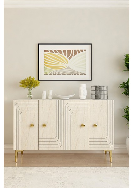 KA1209BT - Lessi Konsol, Kahve Köşesi ve Tv Sehpası 120 cm Beyaz - Traverten modelleri