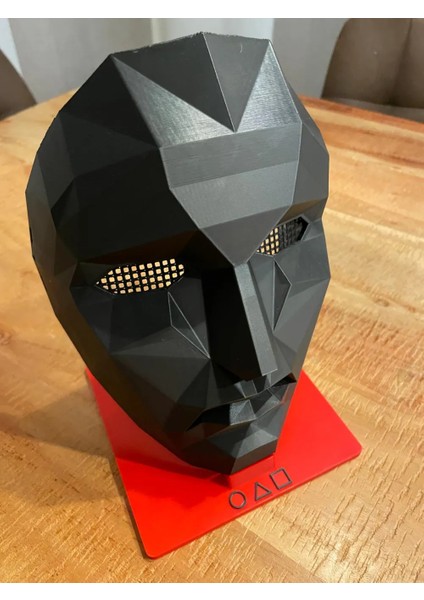 CRAFTSY3D Ön Lider Maske Standı – Squid Game Esintili 3D Baskı Dekoratif Stand
