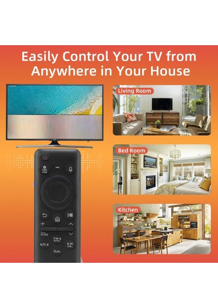 Tüm 2019-2025 Için Samsung Tv Uzaktan Kumandası Için Yedek Ses Kontrolü ile Akıllı Tv Için Samsung Uzaktan Kumanda (Yurt Dışından) modelleri
