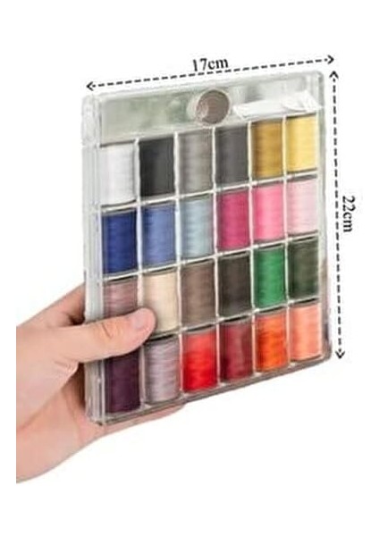 Iplik Seti 24 Adt Dikiş Ipi Seti, 5 Adet Dikiş Iğnesi,yüksük, Dikiş Nakış Kiti, modelleri