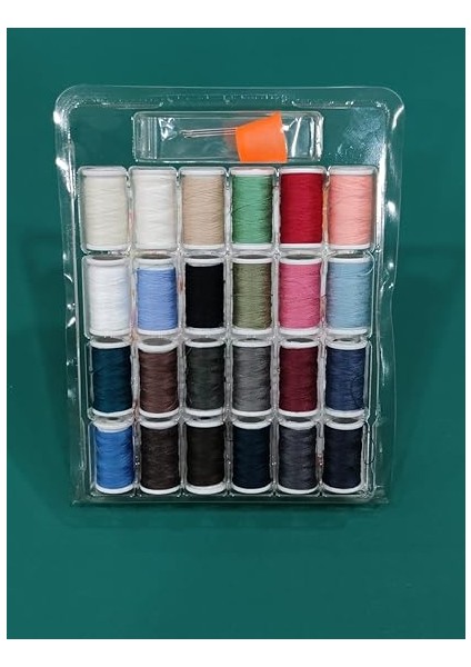 Iplik Seti 24 Adt Dikiş Ipi Seti, 5 Adet Dikiş Iğnesi,yüksük, Dikiş Nakış Kiti, fırsatları