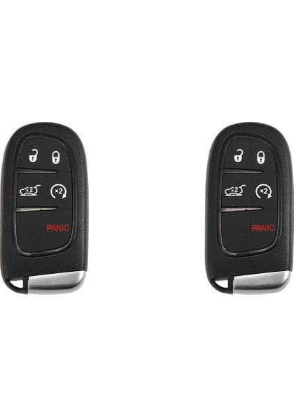 2x Araba Anahtarlık Anahtarsız Giriş Uzaktan GQ4-54T 433MHZ ID4A Çip Jeep Cherokee 2014-2020 Için 5 Düğmeler 68141580AA 68141580AB (Yurt Dışından)