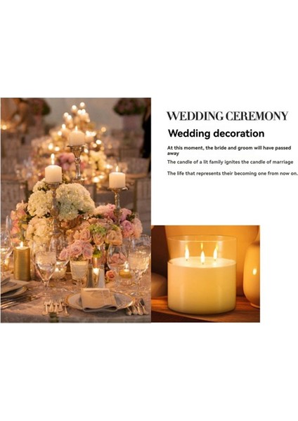 6 &#39 &#39 x 6&#39 &#39 Ekstra Büyük Alevsiz Mumlar 3 Fitil Cam Büyük Mumlar Ev Partisi Dekoru Için Uzaktan Kumanda ile (Yurt Dışından) indirimleri