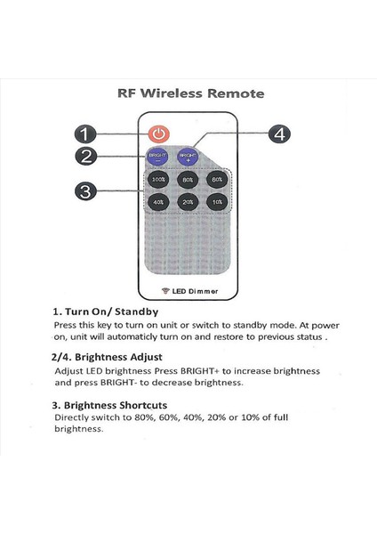 2x LED Tek Renkli Dimmer Dc 5V 12V 24V 5050 2835 Şerit Işıklar Sabit Gerilim Pwm Sinyal Denetleyici Rf 9 Tuşlu Uzaktan Kumanda (Yurt Dışından) modelleri