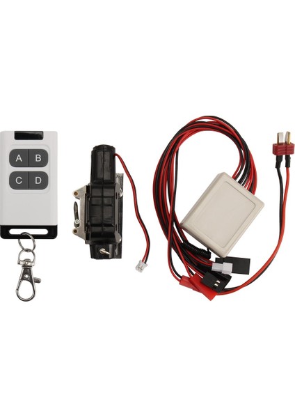 Rc Araba Metal Vinç + Kablosuz Uzaktan Kumanda 1 10 Rc Paletli Kamyon Eksenel SCX10 90046 Trx4 Trx6 Siyah (Yurt Dışından)