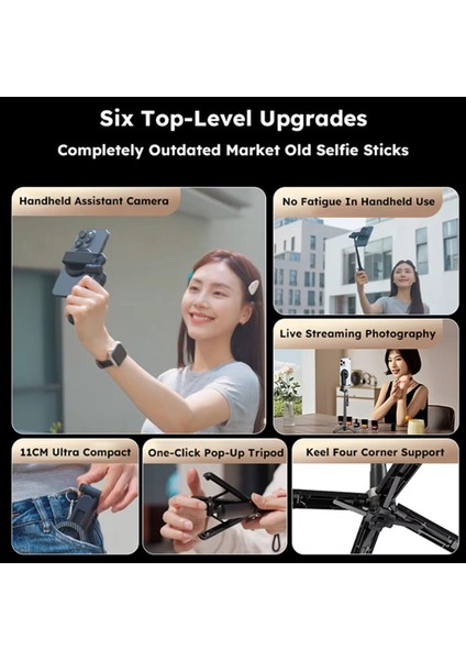 4 In1 360 ° Manyetik Dönen Selfie Çubuk Tripod Standı Magsafe Teleskoplama Telefon Montajı Için Bluetooth Uzaktan Kumanda (Yurt Dışından) fırsatları