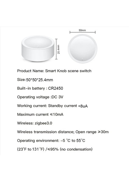 2x Tuya Zigbee Topuz Anahtarı Kablosuz Sahne Düğmesi Dönebilen Dimmer Anahtarı Akıllı Ev Otomasyonu Bağlantı Uzak (Yurt Dışından) fırsatları