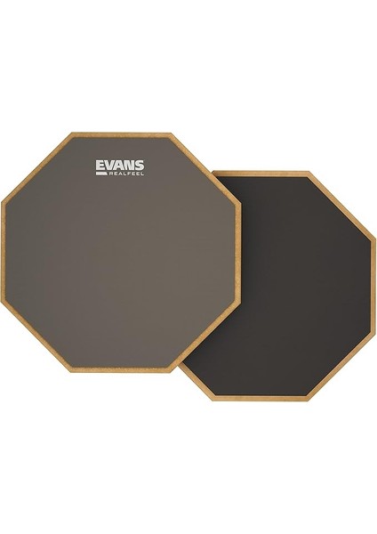 RF12D Realfeel - Davul Uygulama Pedi - Davul Pedi - Davulcu Uygulama Pedi - Sakız Kauçuk ve Neopren, 2 Taraflı, 30 Cm, Gri