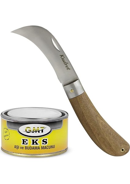 Aşı Bıçağı Seti 2'li Aşı Bıçağı+Aşı Macunu Dal Bağ Budama Aşılama