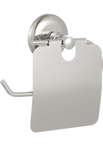 Banyo Iris Krom Kapaklı Tuvalet Kağıdı Askısı Tuvalet Kağıtlığı Ister Yapıştır Ister Montajla