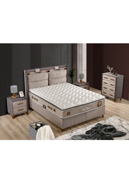 Sleep Maker Set Çift Kişilik Yatak Seti 160 x 200 Başlık + Sandıklı Baza+ Ortopedik Yatak fiyatları