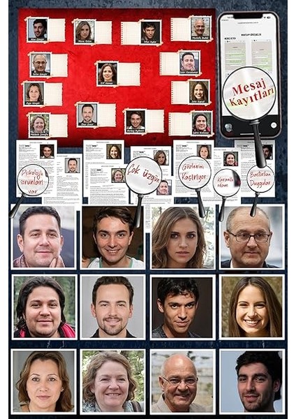 Davalar Dedektiflik Suç Çözümleme Oyunu Elif Akman Dosyası - Gizem Bulmaca Cinayet Çözme Kutu Oyunları - Katil Bulma Dedektif Oyunu - Suçlu Kim, Cinayeti Çözebilir Misin? (Dava-1) fırsatları