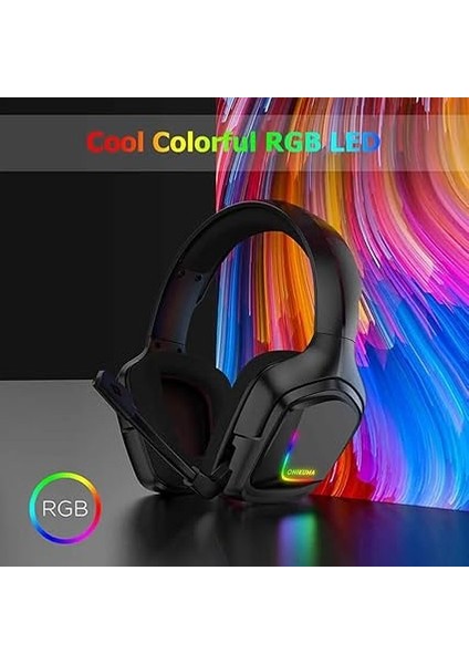 Profesyonel Oyuncu Kulaklığı Rgb Gaming Headphone 3.5mm, Gamer Işıklı Kulaklık, Onikuma K20 fırsatları