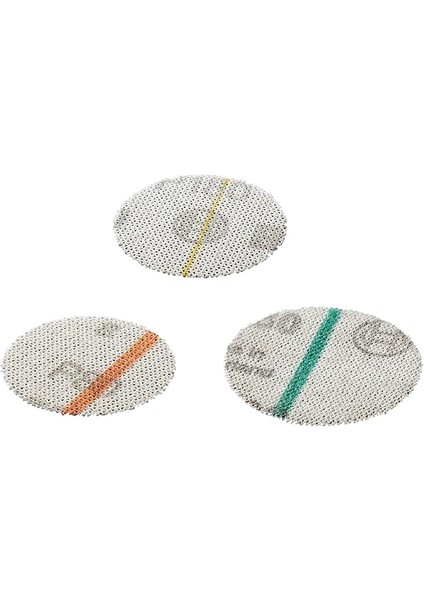 Professional Accessories 18 Parçalı Zımpara Seti (Ahşap ve Renk Için, Çap 40 Mm, Tanecik K80/K180/K320, Eksantrik Zımpara Aksesuarı)