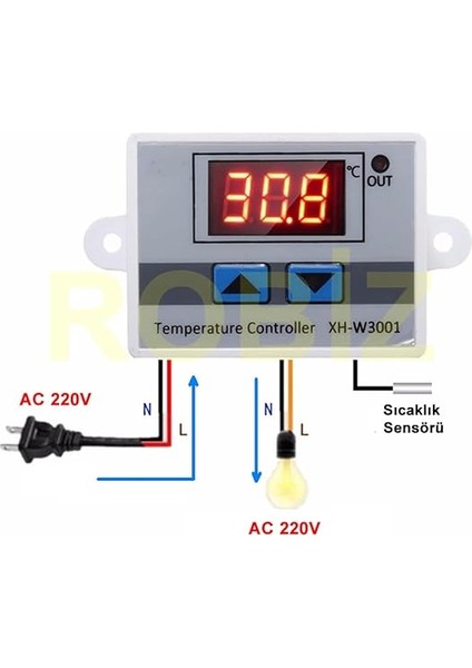 Termostat 220V Akvaryum Kuluçka Termostat XH-W3001 THR261 fiyatları