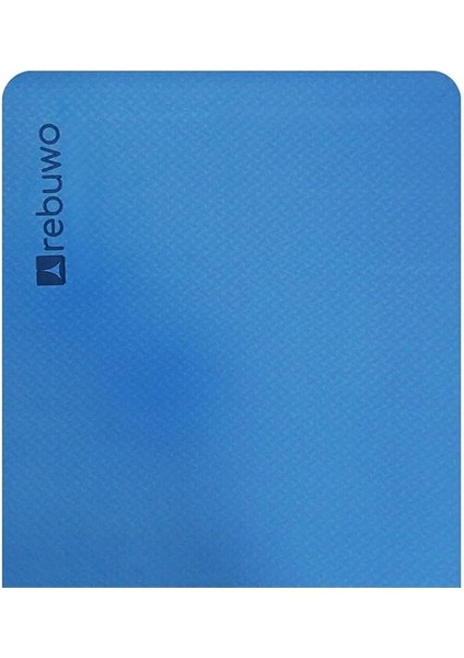 Çift Taraflı Kaydırmaz Tpe Yoga Matı – 6mm Pilates Minderi | 181X61 cm Konforlu ve Dayanıklı Mavi