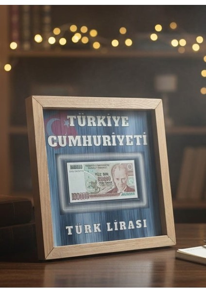 Orjinal Koleksiyon Paralı 30X30 Dekoratif Çerçeveli Hediyelik Koleksiyonlu Paralı Tablo.