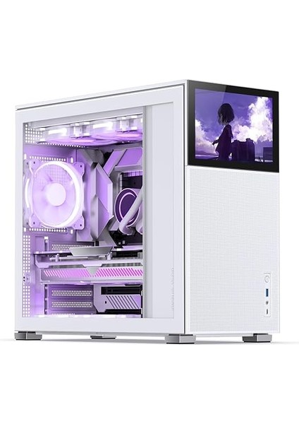 D41 Mesh Screen Atx Kasa, Sertleştirilmiş Cam, Beyaz modelleri