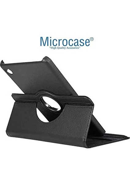 Lenovo Tab M10 10.3 Inch TB-X606 X606F 360 Derece Döner Standlı Deri Kılıf Siyah modelleri