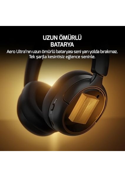 Aero Ultra Siyah Triple Mode (Kablosuz/bluetooth/2.4g) Gaming (Oyuncu) Kulaklık modelleri