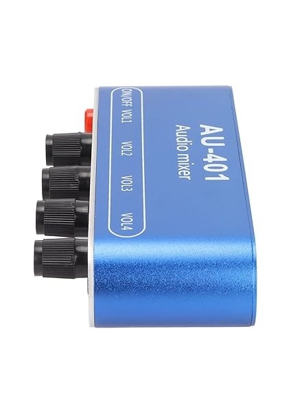 Mini Stereo Mikser 4'ü 1 Arada Ses Seviyesi Ayarı 3,5 mm Ses Seçici Amplifikatör, Pc Dizüstü Bilgisayar Kulaklığı ve Kaydetmeniz Gereken Tüm Yazılımlar Için indirimleri