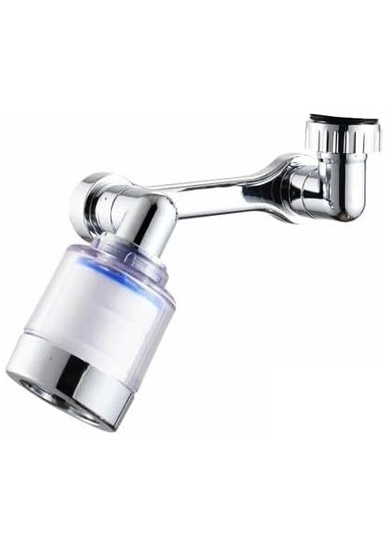 1080° Dönebilen Filtreli Musluk Başlığı – Su Tasarruflu Perlatör Başlık, Oynar Başlı Sistem, Lavabo & Mutfak Uyumlu, Yüksek Basınçlı, Kolay Montaj