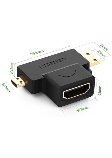 Micro Mini HDMI Dönüştürücü Adaptör modelleri