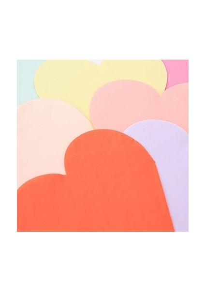 Meri Renkli Kalp Peçeteler (20'li) fiyatları