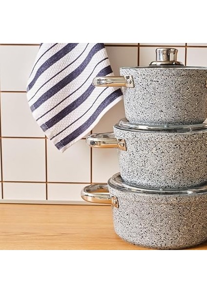 Biogranit Nare 6 Parça Midi Tencere Seti Blue fırsatları