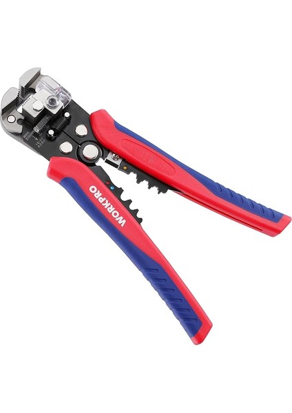 Kablo Sıyırma Pensesi 200 mm Otomatik, 3'ü 1 Arada Sıyırma, Sıkma ve Kesme, Sıkma Pensesi, Tel Kesici, Awg 24-10 (0,2 – 6,0 Mm²) Kablolar Için Çok Fonksiyonlu Kablo Sıyırma Aleti