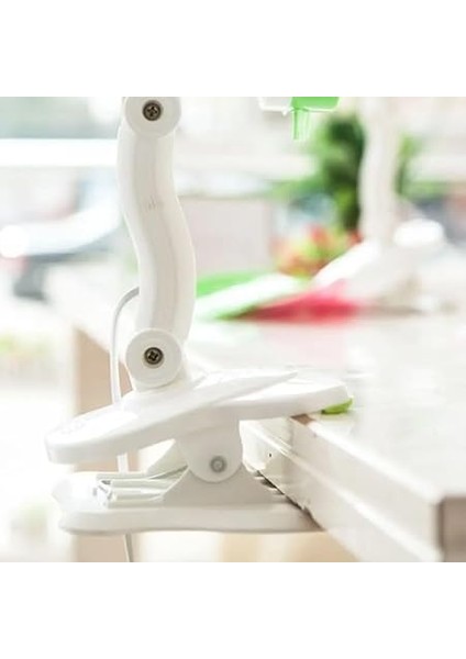 Klipsli Masaüstü Mini Vantilatör Fan 5 Yaprak 2024 Versiyon, Beyaz fırsatları