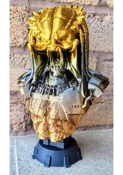 CRAFTSY3D Predator Büst – 3D Baskı Bilim Kurgu Dekoratif Koleksiyon Heykeli modelleri