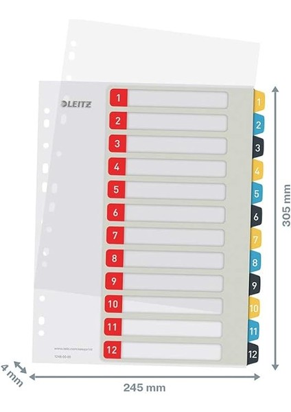Cosy 1-12 Yazdırılabilir Separatör Pp fırsatları