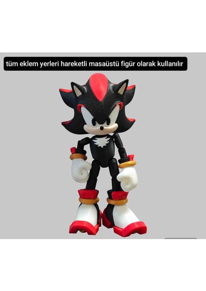 Sonic Shadow Karakter Figürü 13 cm Eklemli ÇOCUKLAR İÇİN UYGUN DEĞİLDİR