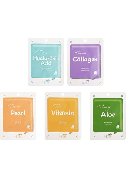 5'li Karışık Yüz Maskesi (Pva)